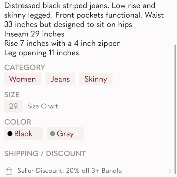 Frankie B distressed striped jeans saved for annareedy - Picture 8 of 8